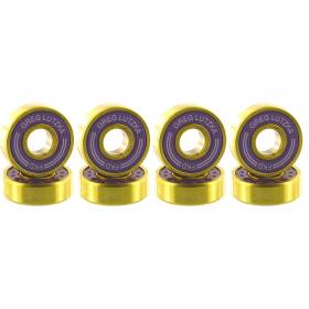 DarkWolf Skateboard Bearings Titanium ABEC-11 Lila Gold 8PCs 4PCs Spacer DE 