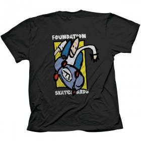 Foundation F Skater T-Shirt - Black