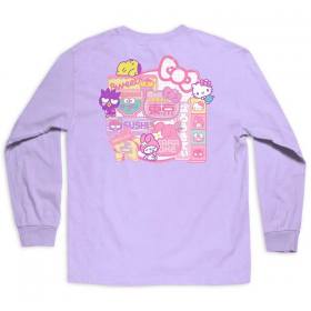 Girl Sanrio Restaurant Long Sleeve T-Shirt - Purple