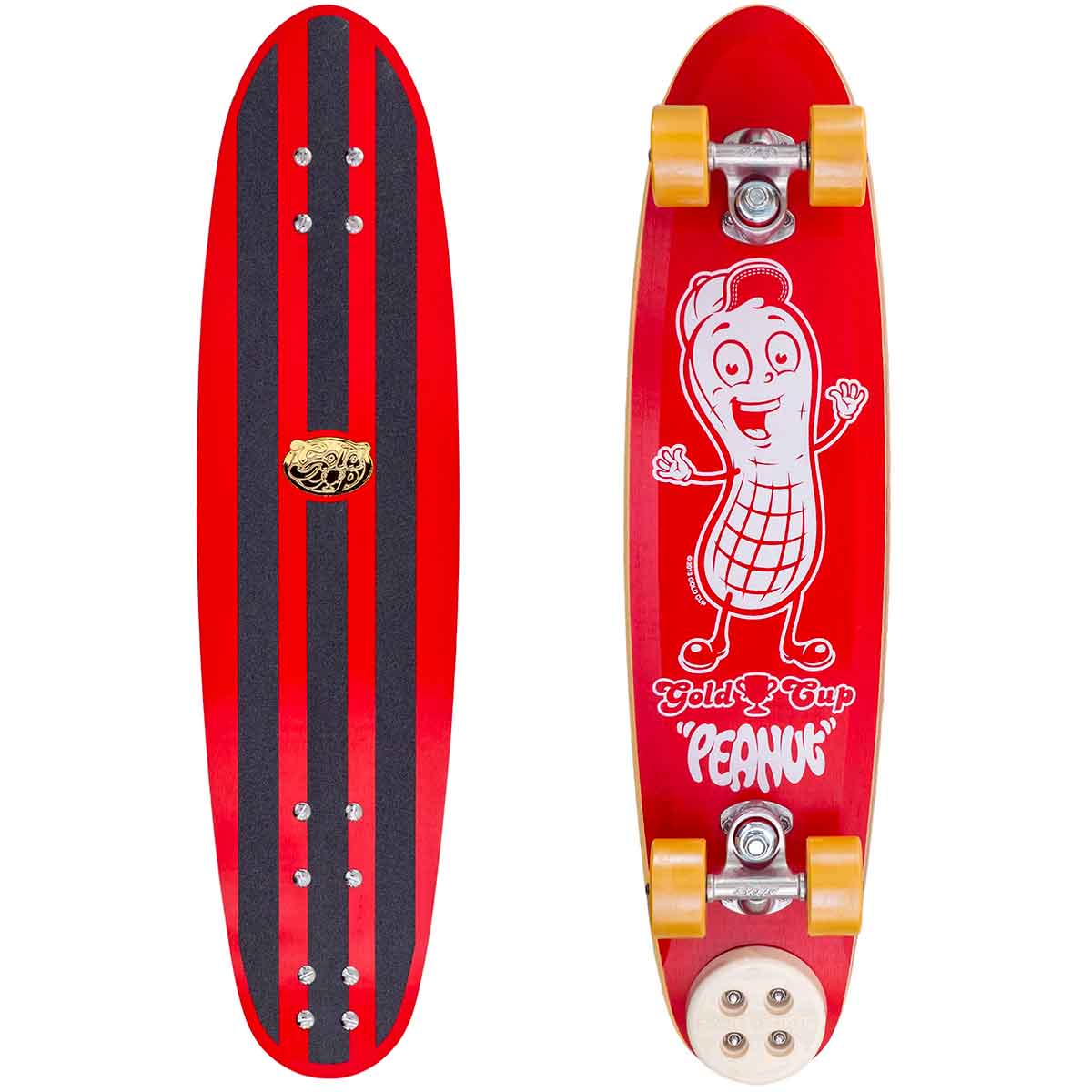 Gold Cup Peanut Cruiser Skateboard - Red 6.75X25.825 | Skateshop