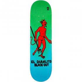 8x31.75 Blackout El Diablito Screen Printed Deck