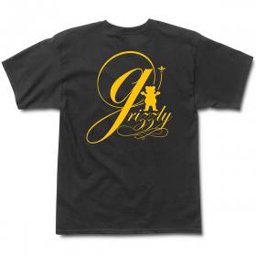 Grizzly Circle G Script T-Shirt - Black