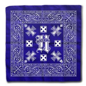 H-Street Art Bandana - Blue/White