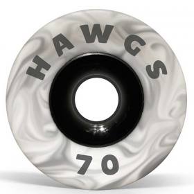 70mm 78a Hawgs Supreme Longboard Wheels - Grey/White Swirl