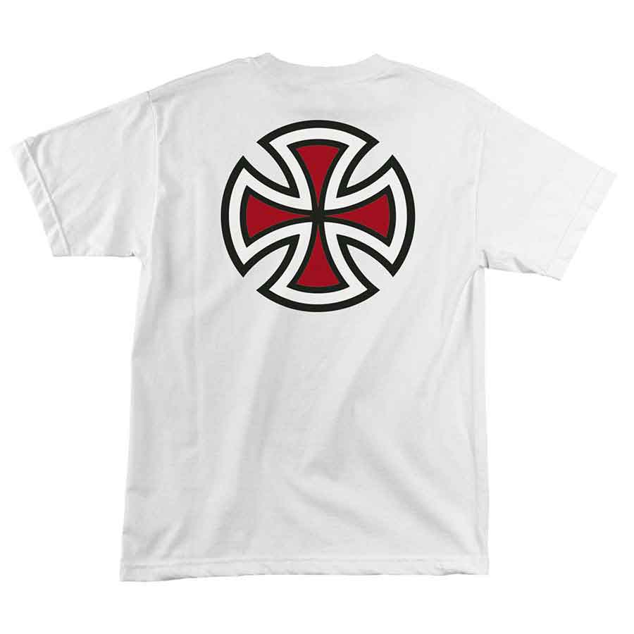 Independent Bar Cross T-Shirt White 