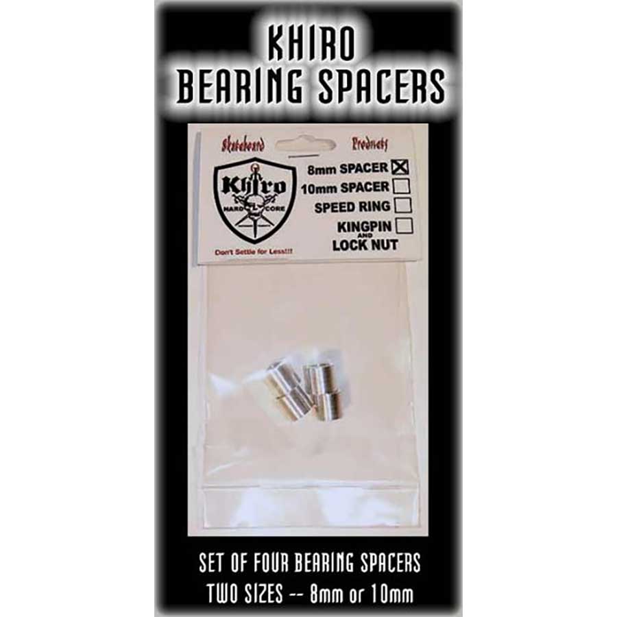Grind King 1 Set Longboard Skateboard Bearing Spacers 8mm x 10mm 4 pcs 