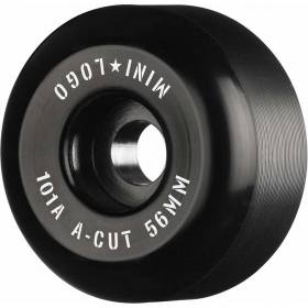 56mm 101a Mini Logo A-Cut V2 Wheels - Black