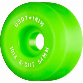 54mm 101a Mini Logo A-Cut "2" Wheels - Green