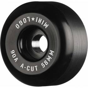 58mm 90a Mini Logo A-Cut V2 Hybrid Wheels - Black