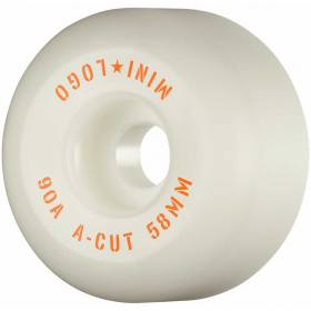58mm 90a Mini Logo A-Cut V2 Hybrid Wheels - White