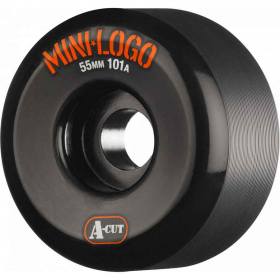 55mm 101a Mini Logo A-Cut "2" Wheels - Black