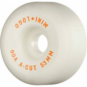 53mm 90a Mini Logo A-Cut Hybrid Wheels - White