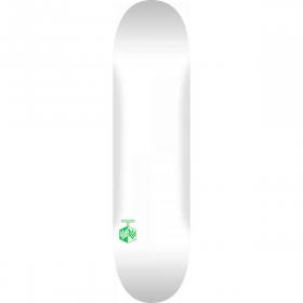 8.5x32.08 Mini Logo K20 Chevron Detonator Deck - Solid White