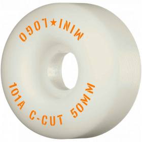 50mm 101a Mini Logo C-Cut "2" Wheels - White