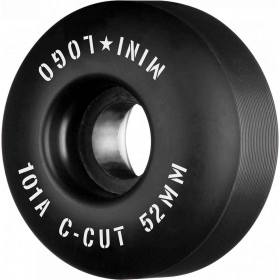 52mm 101a Mini Logo C-Cut "2" Wheels - Black
