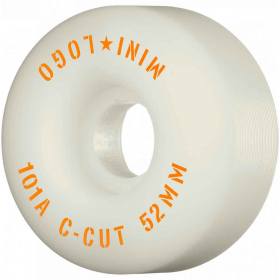 52mm 101a Mini Logo C-Cut "2" Wheels - White