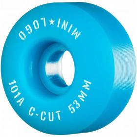 53mm 101a Mini Logo C-Cut "2" Wheels - Blue