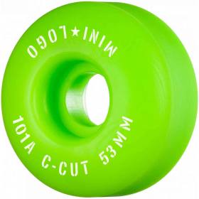 53mm 101a Mini Logo C-Cut "2" Wheels - Green