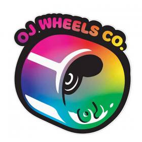 OJ Wheels Hot Juice Fade Sticker - 3.25" x 3.37"