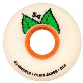 54mm 87a OJ Keyframe Plain Jane V3 Wheels - White
