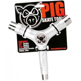 Pig Wheels Tri-Socket Re-Threader Tool - White
