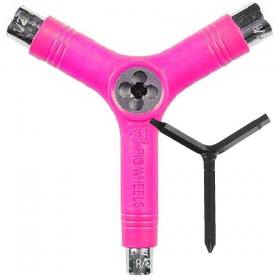 Pig Wheels Tri-Socket Re-Threader Tool - Pink