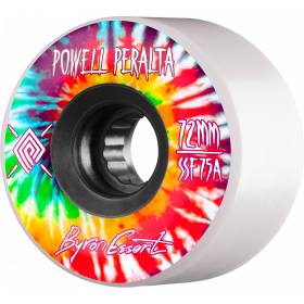 72mm 75a Powell Peralta Essert Skate Skeleton Longboard Slide Wheels - Tie-Dye