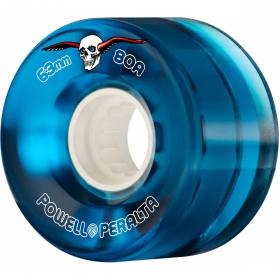 63mm 80a Powell Peralta Clear Cruiser Wheels - Blue