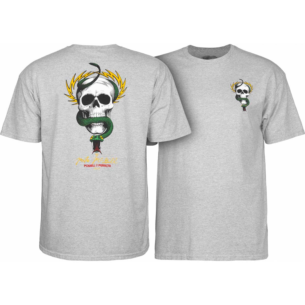 Powell Peralta McGill Skull & Snake T-Shirt – Navy Blue – Men's Graphic Tee