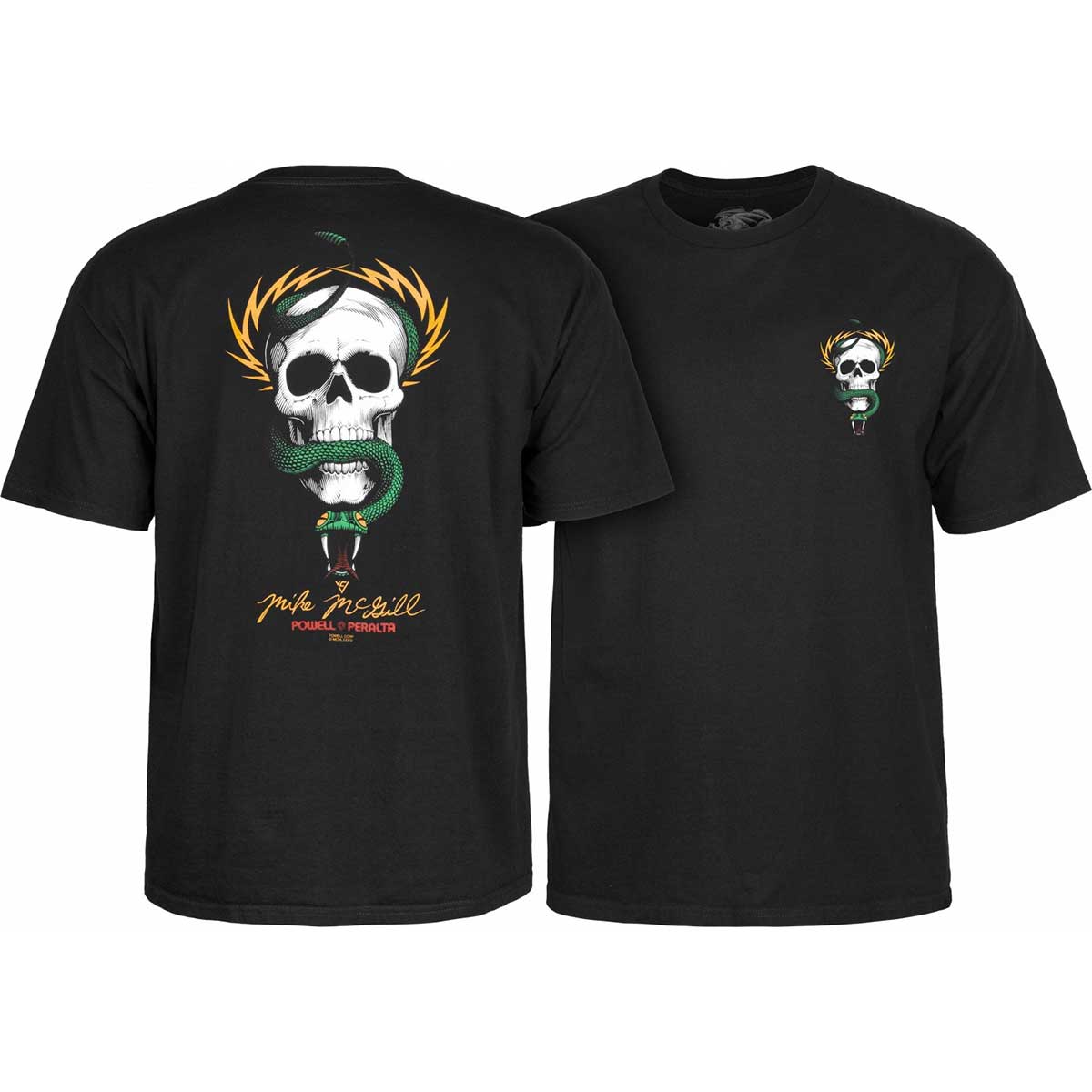 Powell Peralta Mike Mcgill Skull & Snake T-Shirt - Black | SoCal Skateshop