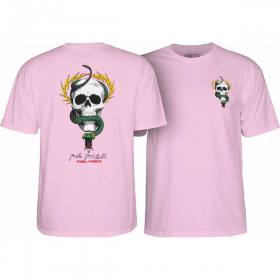 Powell Peralta Mike Mcgill Skull & Snake T-Shirt - Light Pink