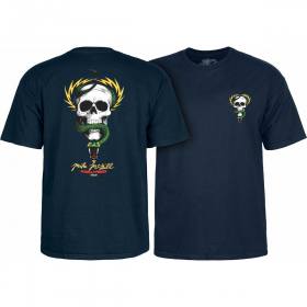 Powell Peralta Mike Mcgill Skull & Snake T-Shirt - Navy Blue