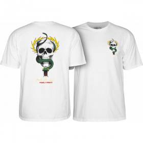 Powell Peralta Mike Mcgill Skull & Snake T-Shirt - White