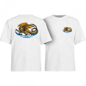 Powell Peralta Oval Dragon Youth T-Shirt - White