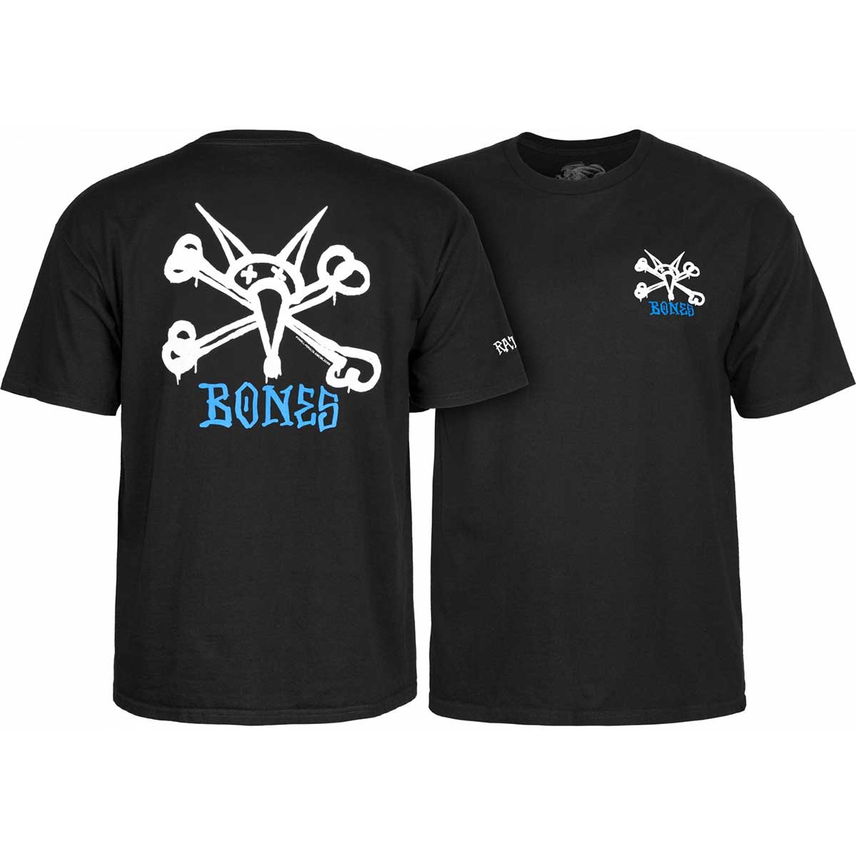 Powell Peralta RAT BONES Skateboard T Shirt ASH XXL 