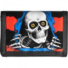 Powell Peralta Ripper 2 Trifold Velcro Wallet - Blue/Red