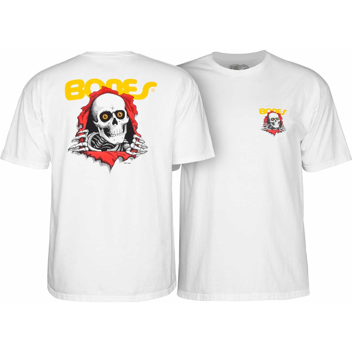 Powell Peralta Ripper Youth T-Shirt - White | SoCal Skateshop