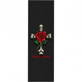 10.5x33 Powell Peralta Premium Printed Rose Cross Griptape - Black