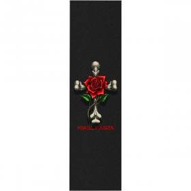 9x33 Powell Peralta Premium Printed Rose Cross Griptape - Black