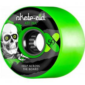 59mm 78a Powell Peralta ATF Skate Aid Wheels - Green