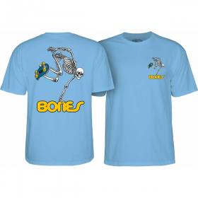 Powell Peralta Skateboarding Skeleton Youth T-Shirt - Carolina Blue