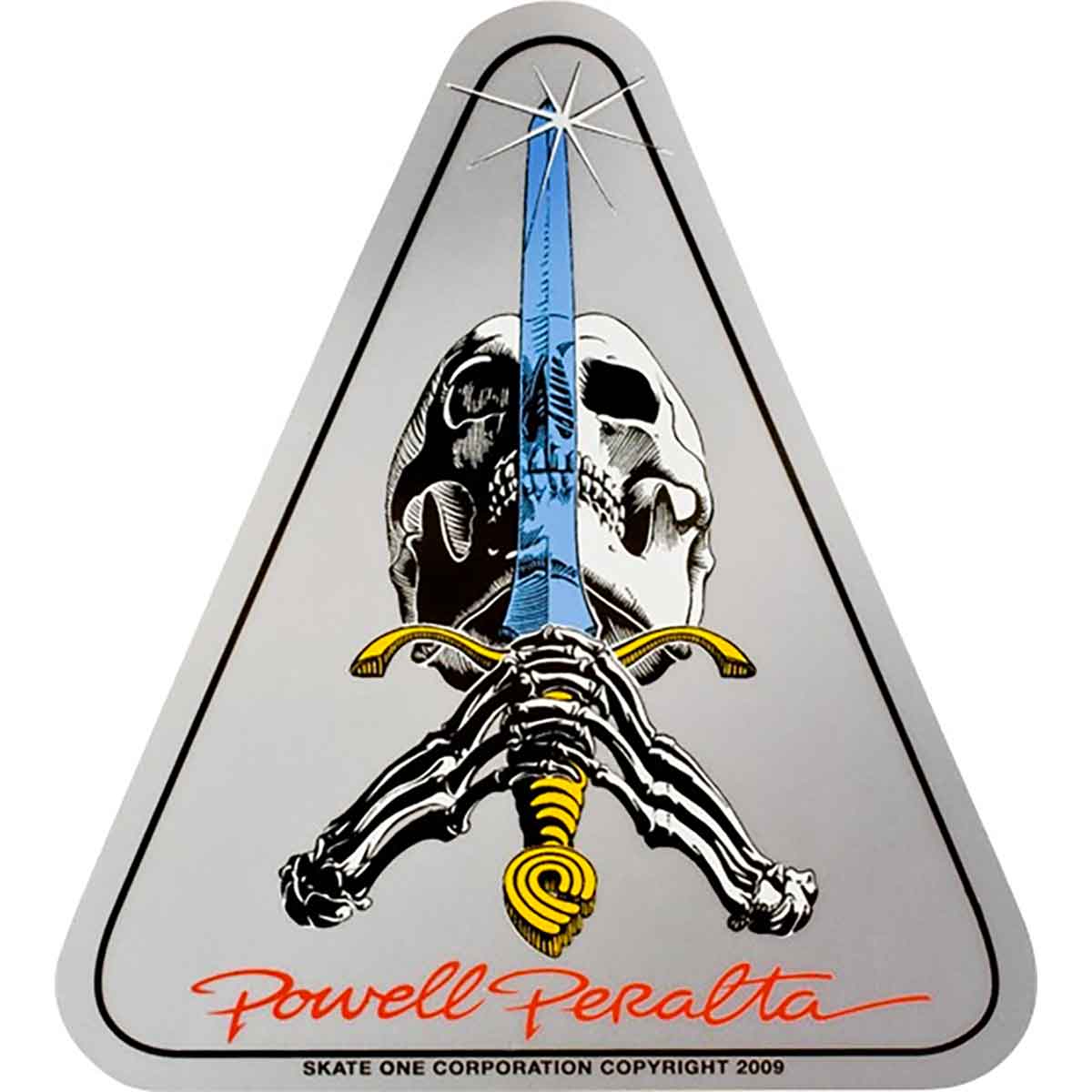 Powell Peralta Skull & Sword Sticker | SoCal Skateshop