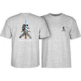 Powell Peralta Skull & Sword T-Shirt - Athletic Heather