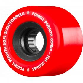 69mm 75a Powell Peralta Snakes Cruiser Wheels - Red