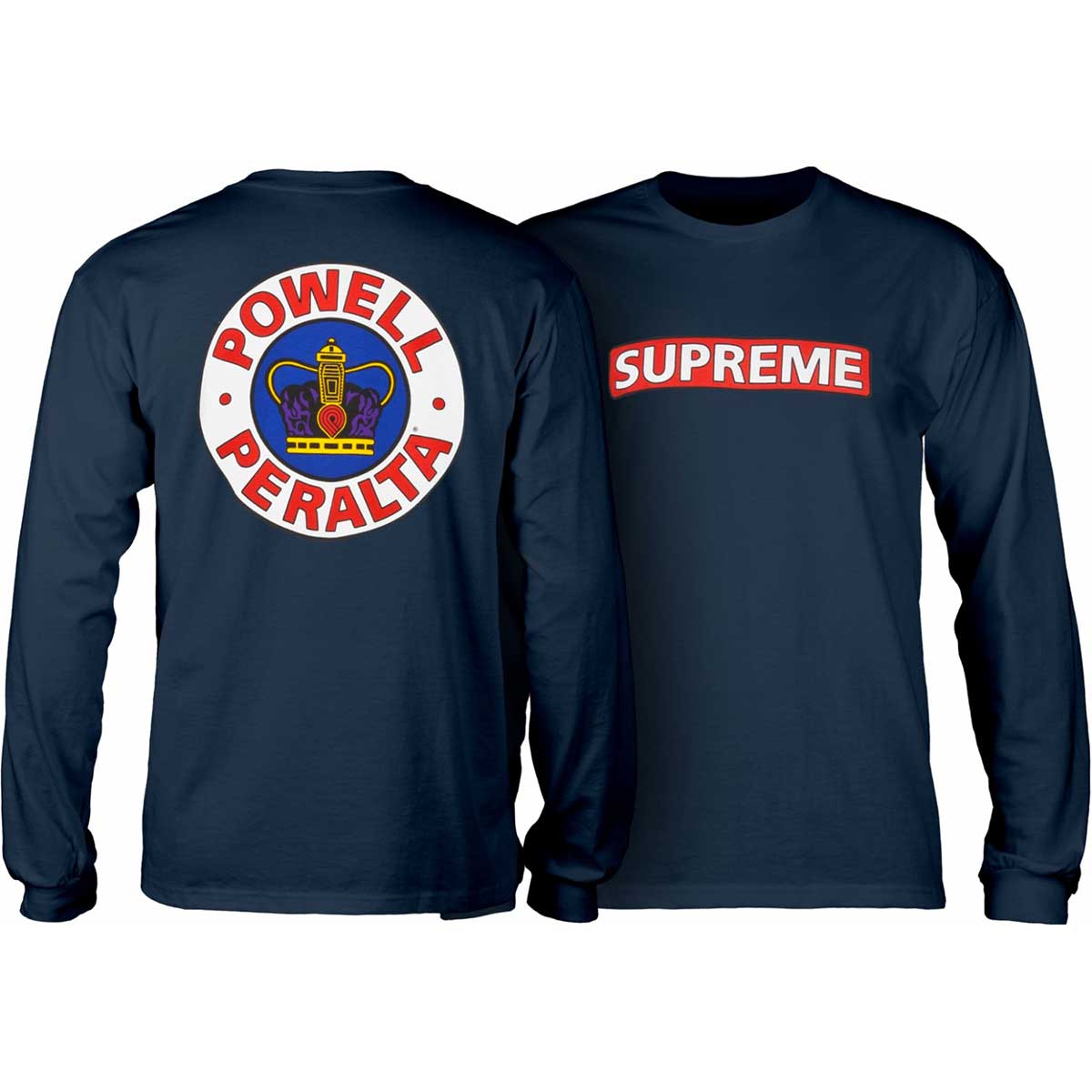 supreme t shirt navy blue