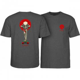 Powell Peralta Tucking Skeleton T-Shirt - Charcoal Heather
