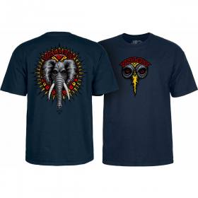 Powell Peralta Vallely Elephant T-Shirt - Navy Blue