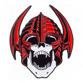 Powell Peralta Per Welinder Nordic Skull Lapel Pin - Red 1.25"