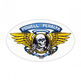 Powell Peralta Winged Ripper Sticker - 6.5" Blue