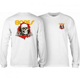 Powell Peralta Ripper Youth Long Sleeve T-Shirt - White